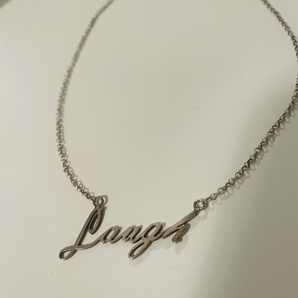Vintage Sterling Necklace “Laugh”. - Picture 3 of 3